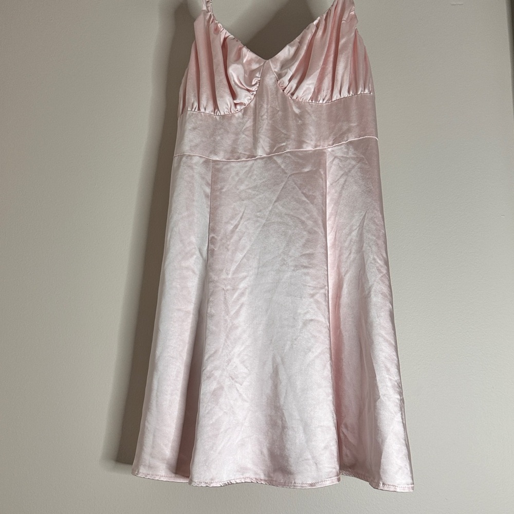 Lulu's Blush Satin Chemise